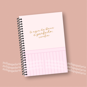 Agenda Confiar Miolo Off Set 75g 15x21cm Impressão Colorida Capa Dura Laminada Fechamento em Espiral 1 Dia por Página: 410 páginas | 2 Dias por Página: 230 páginas