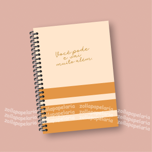 Agenda Ir Além Miolo Off Set 15x21cm Impressão Colorida Capa Dura Laminada Fechamento em Espiral 1 Dia por Página: 410 páginas | 2 Dias por Página: 230 páginas