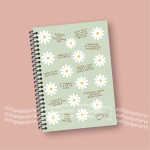 Agenda Planos Miolo Off Set 7g 15x21cm Impressão Colorida Capa Dura Laminada Fechamento em Espiral 1 Dia por Página: 410 páginas | 2 Dias por Página: 230 páginas