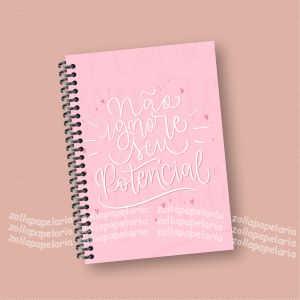 Agenda Potencial Miolo Off Set 7g 15x21cm Impressão Colorida Capa Dura Laminada Fechamento em Espiral 1 Dia por Página: 410 páginas | 2 Dias por Página: 230 páginas