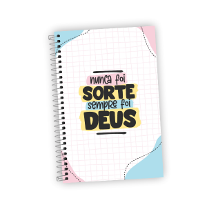 Caderno 100% Personalizado Capa Dura Miolo Off Set 15,5x21,5cm Colorido Laminação Padrão Espiral 